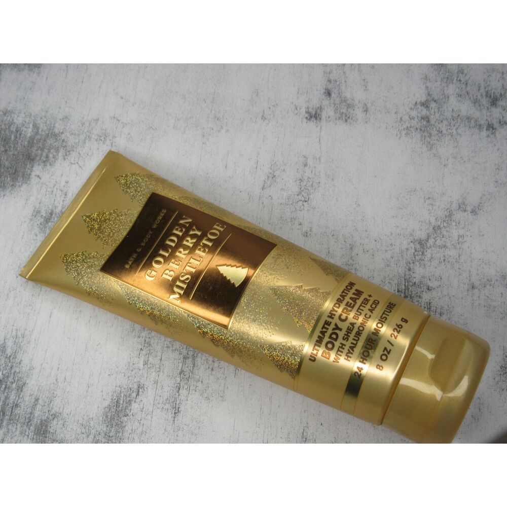 Bath & Body Works "Golden Berry Mistletoe" Body Cream *RETIRED*